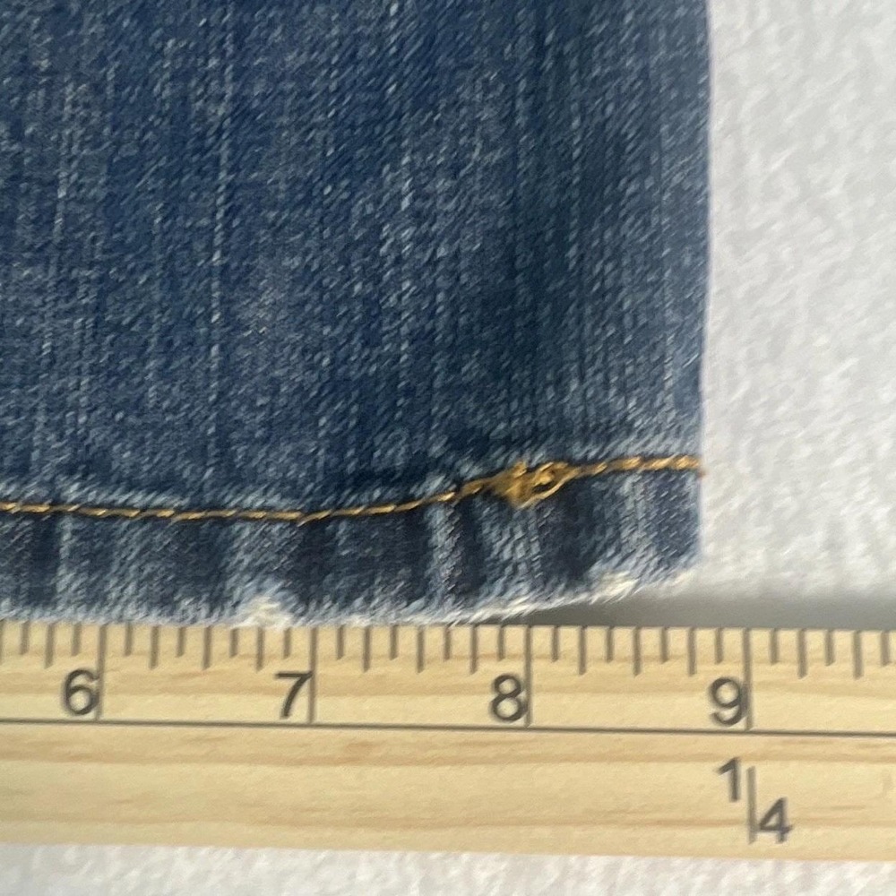 Levi's 559 Men's 34x34 Blue Straight Leg Jeans Dark Wash Vintage Look Excellent - Picture 10 of 13